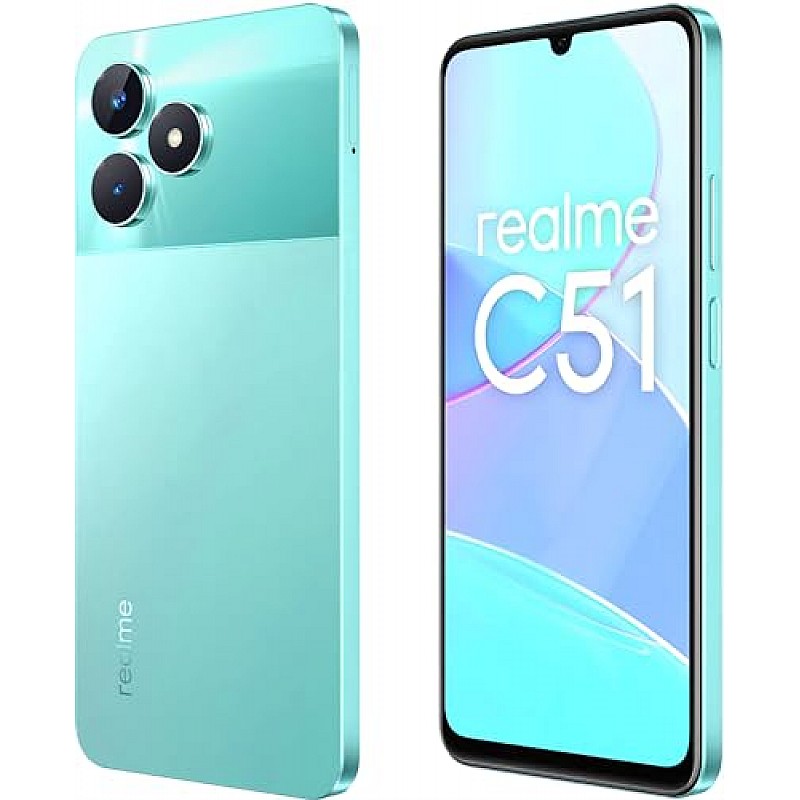 realme C51 (Mint Green, 4GB RAM, 128GB Storage) Refurbished