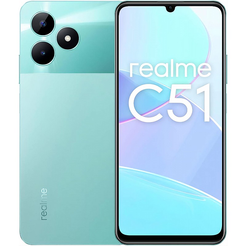 realme C51 (Mint Green, 4GB RAM, 128GB Storage) Refurbished