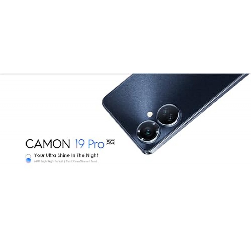 TECNO Camon 19 Pro 5G (Eco Black, 8GB RAM,128GB Storage) Refurbished