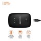 amazon basics 4G LTE Wireless Dongle with All Sim Network Support|Single_Band Plug & Play Data Card Stick with Up to 150Mbps WiFi Hotspot|2100Mah Rechargeable Battery| Sim Adapter Included (Black)