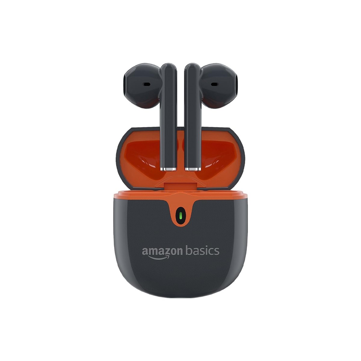 Amazon Basics True Wireless in-Ear Earbuds with Mic, Touch Control (Grey)-01