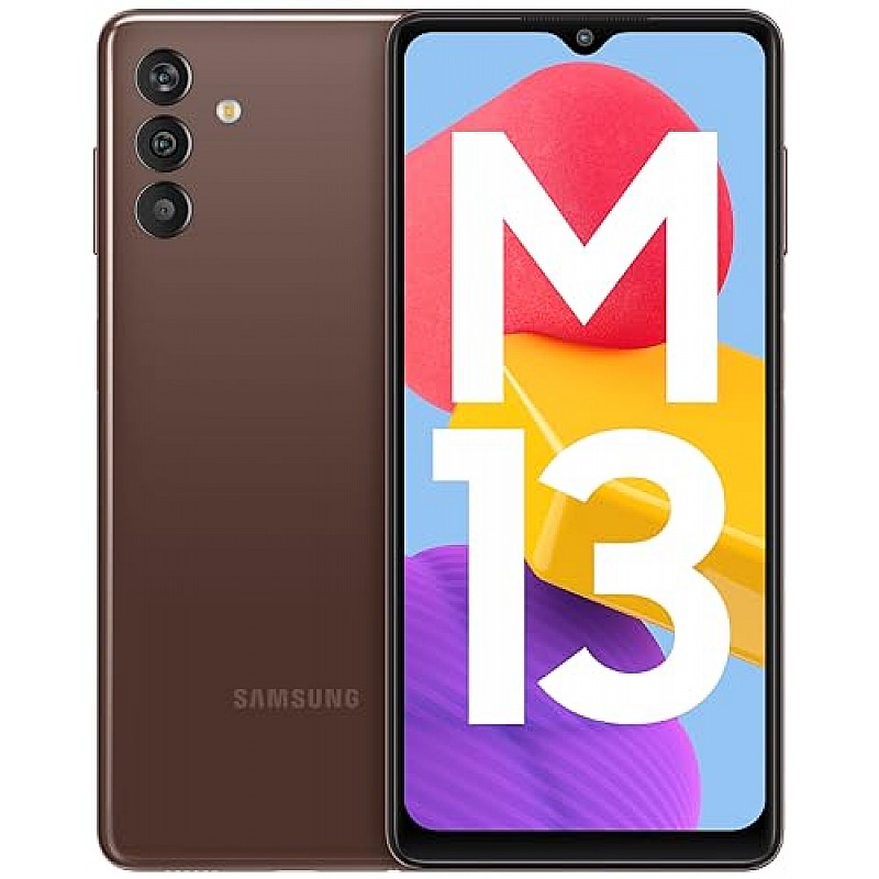 Samsung Galaxy M13 5G (Stardust Brown, 4GB, 64GB Storage) Refurbished