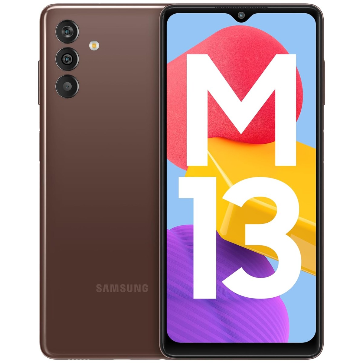 Samsung Galaxy M13 5G (Stardust Brown, 4GB, 64GB Storage) refurbished