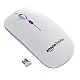 Amazon Basics Rechargeable Wireless Mouse with RGB LED Backlit 1600 DPI Ergonomic Mouse for Laptop, PC