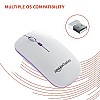 Amazon Basics Rechargeable Wireless Mouse with RGB LED Backlit 1600 DPI Ergonomic Mouse for Laptop, PC