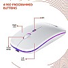 Amazon Basics Rechargeable Wireless Mouse with RGB LED Backlit 1600 DPI Ergonomic Mouse for Laptop, PC