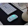 Amazon Basics Rechargeable Wireless Mouse with RGB LED Backlit 1600 DPI Ergonomic Mouse for Laptop, PC