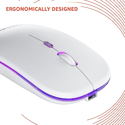 Amazon Basics Rechargeable Wireless Mouse with RGB LED Backlit 1600 DPI Ergonomic Mouse for Laptop, PC Amazon Basics Rechargeable Wireless Mouse with RGB LED Backlit 1600 DPI Ergonomic Mouse for Laptop, PC