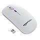 Amazon Basics Rechargeable Wireless Mouse with RGB LED Backlit 1600 DPI Ergonomic Mouse for Laptop, PC