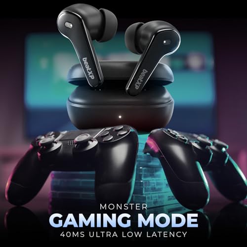 beatXP Echo XPODS Bluetooth True Wireless Ear buds with 70H Playtime, Quad Mic ENC, Gaming Mode (Black) beatXP Echo XPODS Bluetooth True Wireless Ear buds with 70H Playtime, Quad Mic ENC, Gaming Mode (Black)