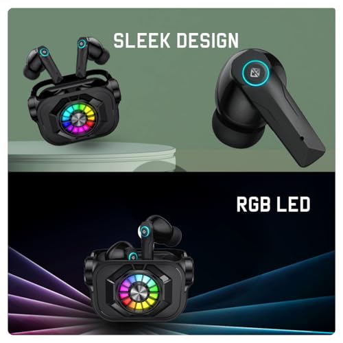 Cosmic Byte CosmoBuds X50 True Wireless Earbuds (TWS), BT 5.3 RGB, 40Hrs, ENC, DNS Quad Mics, IPX5, Voice Assistant (Black) Cosmic Byte CosmoBuds X50 True Wireless Earbuds (TWS), BT 5.3 RGB, 40Hrs, ENC, DNS Quad Mics, IPX5, Voice Assistant (Black)