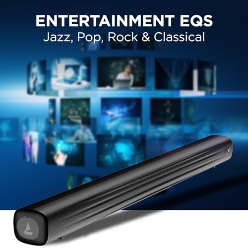 boAt Aavante Bar Rhythm Soundbar with 60W RMS Signature Sound, 2.0 Channel, Multi-Connectivity Modes Carbon Black boAt Aavante Bar Rhythm Soundbar with 60W RMS Signature Sound, 2.0 Channel, Multi-Connectivity Modes Carbon Black
