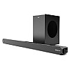 boAt Aavante Bar Rhythm Soundbar with 60W RMS Signature Sound, 2.0 Channel, Multi-Connectivity Modes Carbon Black