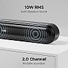 boAt Aavante Bar Rhythm Soundbar with 60W RMS Signature Sound, 2.0 Channel, Multi-Connectivity Modes Carbon Black