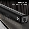 boAt Aavante Bar Rhythm Soundbar with 60W RMS Signature Sound, 2.0 Channel, Multi-Connectivity Modes Carbon Black