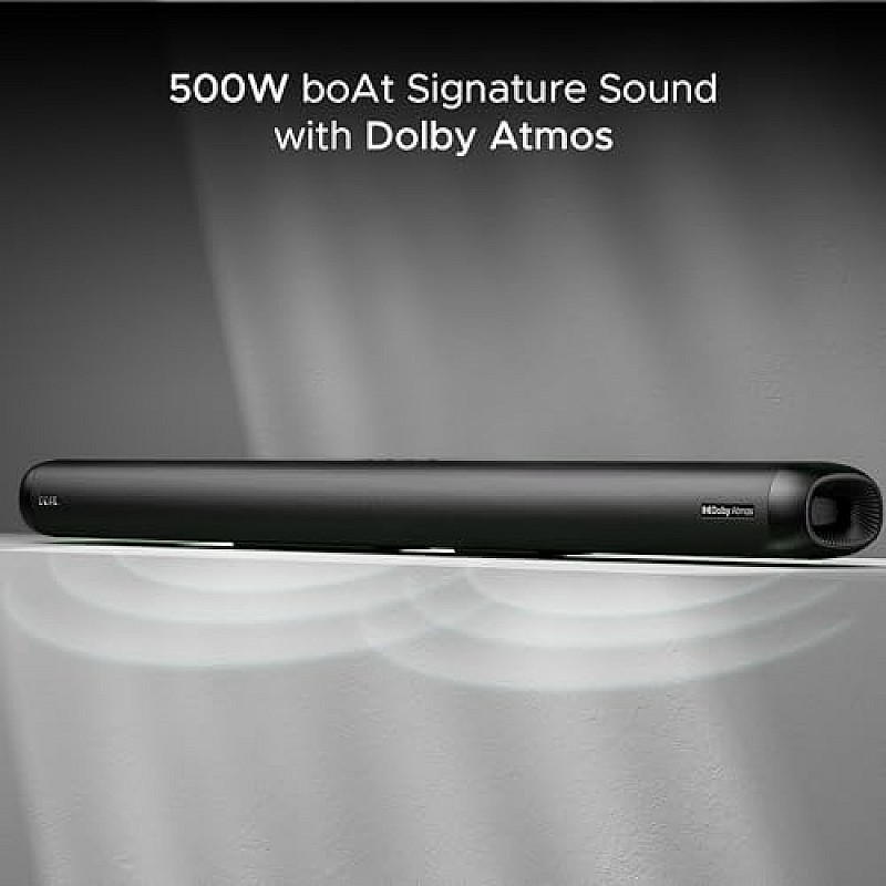 boAt Aavante Bar Rhythm Soundbar with 60W RMS Signature Sound, 2.0 Channel, Multi-Connectivity Modes Carbon Black