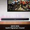 boAt Aavante Bar Rhythm Soundbar with 60W RMS Signature Sound, 2.0 Channel, Multi-Connectivity Modes Carbon Black