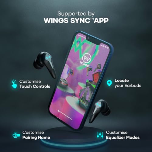 Wings Phantom 320 Gaming in Ear Earbuds Earbuds with Black Wings Phantom 320 Gaming in Ear Earbuds Earbuds with Black