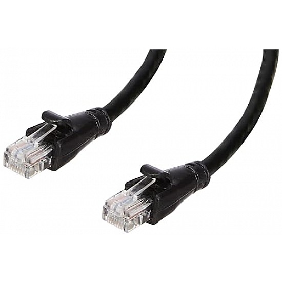 amazon basics RJ45 Cat-6 Ethernet Patch/LAN Cable for Personal Computer - 5 Feet (Black)