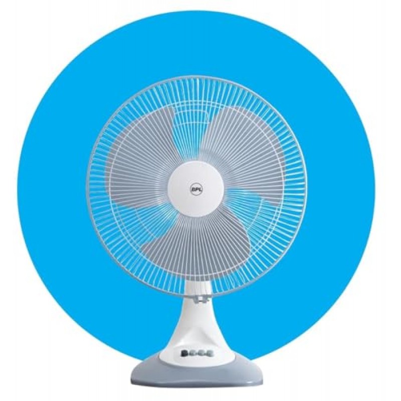 BPL AEROMAX High Speed Table Fan White Grey color