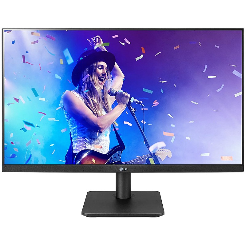 LG 24MP400 (24 inches, 60 Cm) Full HD IPS Display Monitor with 3-Side Borderless Design, VGA, HD (Black)