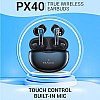 Maxx PX40 True Wireless Earbuds with Up to 40Hrs Playtime Charge 10 Min Jazzy Blue