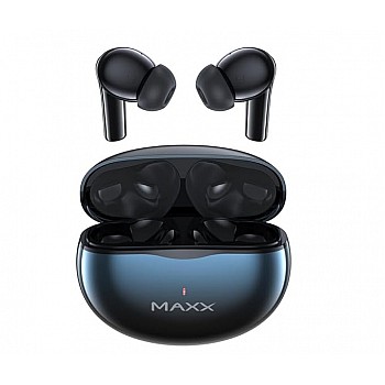 Maxx PX40 True Wireless Earbuds with Up to 40Hrs Playtime Charge 10 Min Jazzy Blue