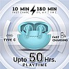 Maxx PX60 Pro True Wireless Quad Driver Earbuds Up to 50Hrs Playtime Powder Blue