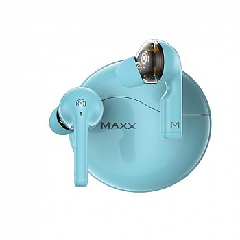 Maxx PX60 Pro True Wireless Quad Driver Earbuds Up to 50Hrs Playtime Powder Blue