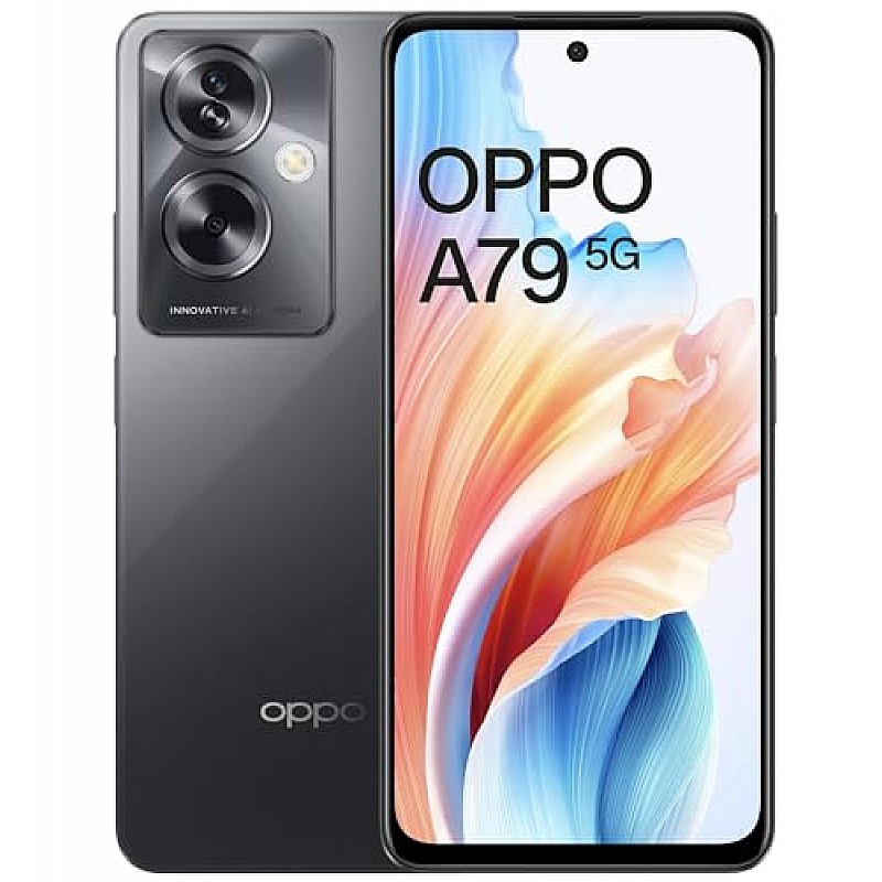 Oppo A79 5G (Mystery Black, 8GB RAM, 128GB Storage) Refurbished 