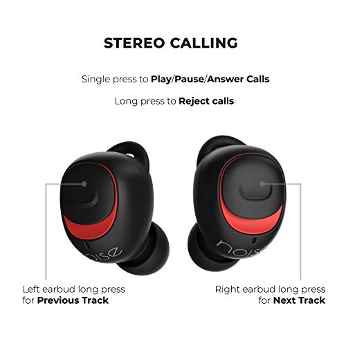 Noise Shots X5 Charge Truly Wireless Bluetooth Earbuds Earphones with Charging Case - Hot Black Noise Shots X5 Charge Truly Wireless Bluetooth Earbuds Earphones with Charging Case - Hot Black