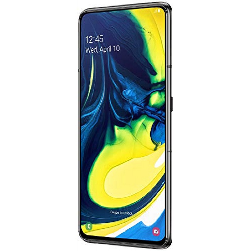 Samsung Galaxy A80 (Phantom Black, 8GB RAM, 128GB Storage) (Refurbished)