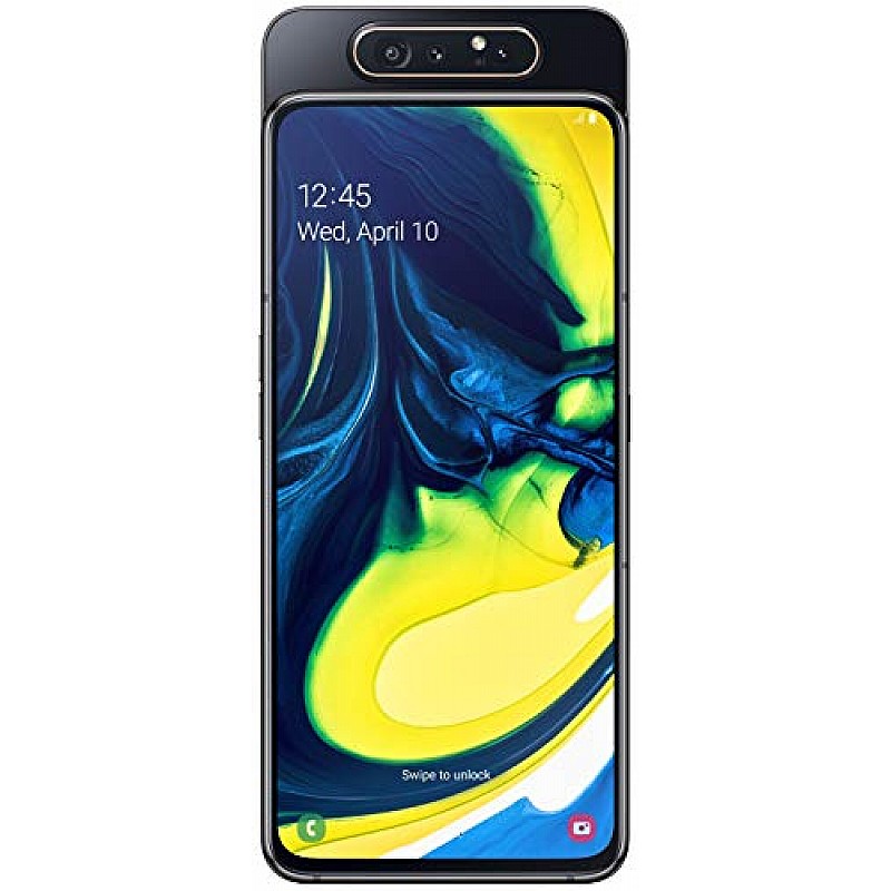 Samsung Galaxy A80 (Phantom Black, 8GB RAM, 128GB Storage) (Refurbished)