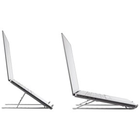 amazon basics Tabletop Laptop Stand, Ergonomic Adjustable & Ventilated Metal Riser Holder for Desk Fits Upto 15.6 Inch Laptops (Silver) amazon basics Tabletop Laptop Stand, Ergonomic Adjustable & Ventilated Metal Riser Holder for Desk Fits Upto 15.6 Inch Laptops (Silver)