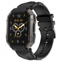 Fire-Boltt Cobra Smart Watch 1.78" Always-On AMOLED Display, Army Grade Strong Build, Bluetooth Calling Active black