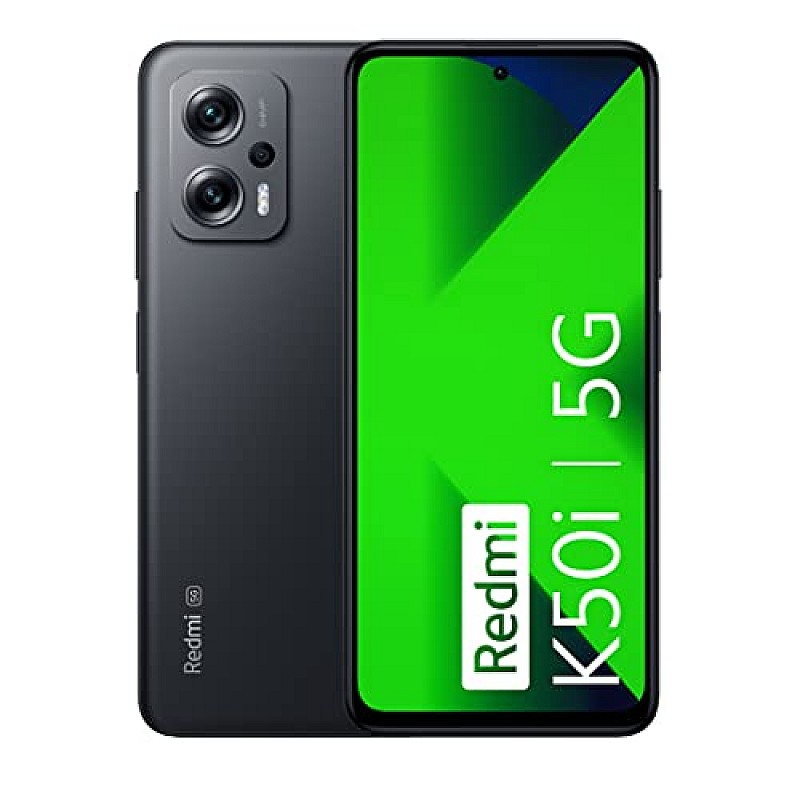 Redmi K50i 5G (Stealth Black, 6GB RAM, 128GB Storage) Refurbished