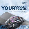 Dyazo Mobile Cooler | Mobile Cooling Pad | Gaming Fan | For Instant Cooling Advanced Refrigeration Black