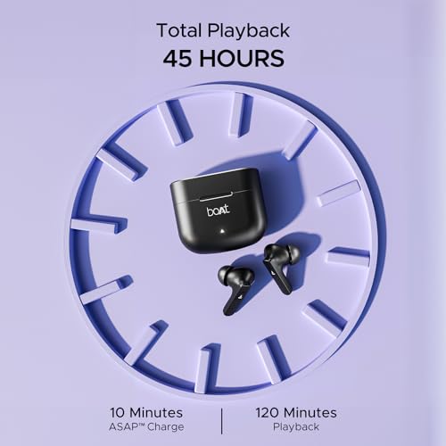 boAt Airdopes 91 in Ear TWS Earbuds with 45 hrs Playtime, Beast Mode with 50 ms Low Latency (Active Black) boAt Airdopes 91 in Ear TWS Earbuds with 45 hrs Playtime, Beast Mode with 50 ms Low Latency (Active Black)