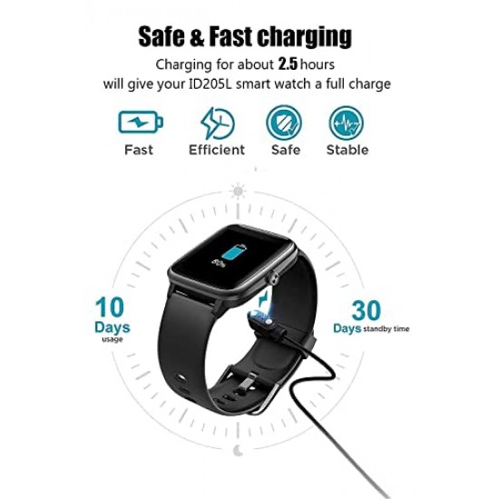 Noise Colorfit Smart Watch Charger Original 2 Pin USB Fast Charger Black