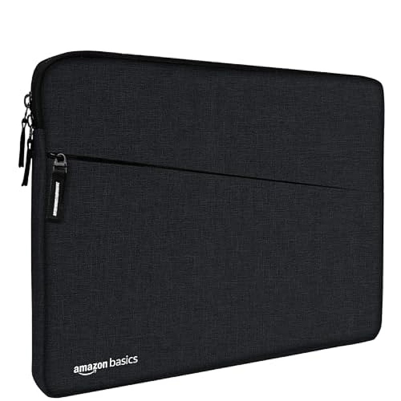 Amazon Basics Laptop Bag Sleeve Case Cover Pouch with Handle for Men & Women 15.6 Inch Laptop Black