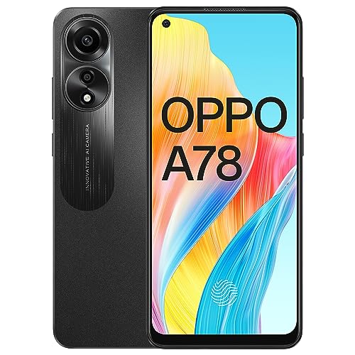 Oppo A78 (Mist Black, 8GB RAM, 128GB Storage) Refurbished 