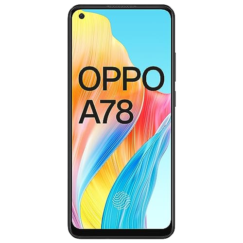 Oppo A78 (Mist Black, 8GB RAM, 128GB Storage) Refurbished 