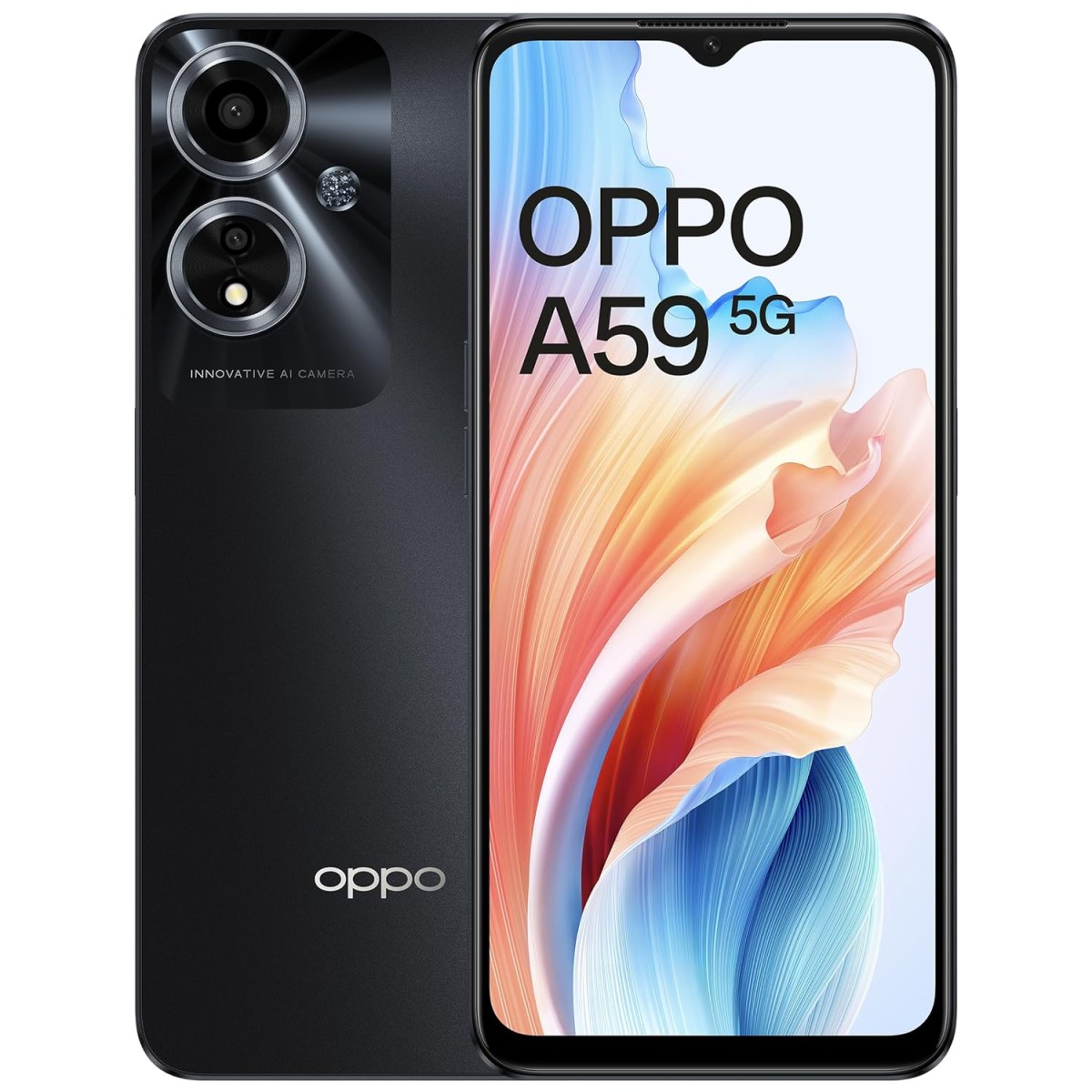 OPPO A59 5G (Starry Black, 6GB RAM, 128GB Storage) refurbished