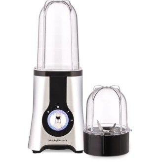 Morphy Richards 2 In 1 Blendmaster | 400W Powerful Motor | Grind, Mix, Blend Silver Black Morphy Richards 2 In 1 Blendmaster | 400W Powerful Motor | Grind, Mix, Blend Silver Black