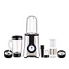 Morphy Richards 2 In 1 Blendmaster | 400W Powerful Motor | Grind, Mix, Blend Silver Black