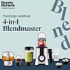 Morphy Richards 2 In 1 Blendmaster | 400W Powerful Motor | Grind, Mix, Blend Silver Black