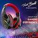 LAPCARE Bunker Gaming Over Ear Headset with RGB Back Lights|40Mm Drivers Lhp-210 Black