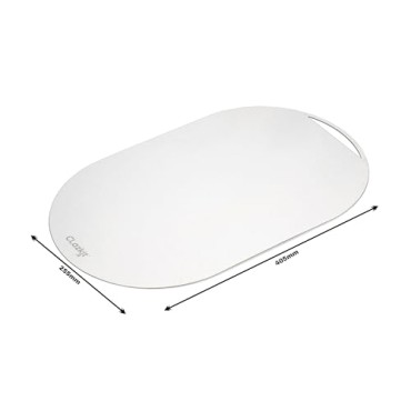 Clazkit Ovel Stainless Steel Cutting Board Vegetable,Fruit,Bread and Meat Durable Safe & Heavy Duty (405 X 255 X 1mm) Clazkit Ovel Stainless Steel Cutting Board Vegetable,Fruit,Bread and Meat Durable Safe & Heavy Duty (405 X 255 X 1mm)