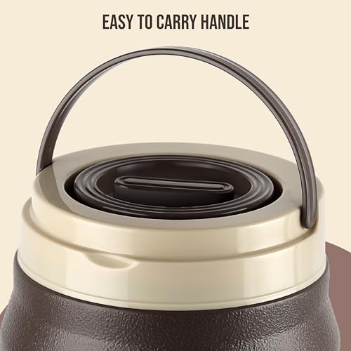 Cello Igloo 6L Insulated Water Jug, Stainless Steel Inner, Leak-Proof, Easy to Carry, Ideal for Travel, Picnic, Home, Office, Shop (Brown) Cello Igloo 6L Insulated Water Jug, Stainless Steel Inner, Leak-Proof, Easy to Carry, Ideal for Travel, Picnic, Home, Office, Shop (Brown)