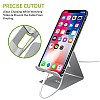 Tizum Aluminium Portable Stand with Convenient Charging Port Design for All Smartphone Mobile Holder - Silver